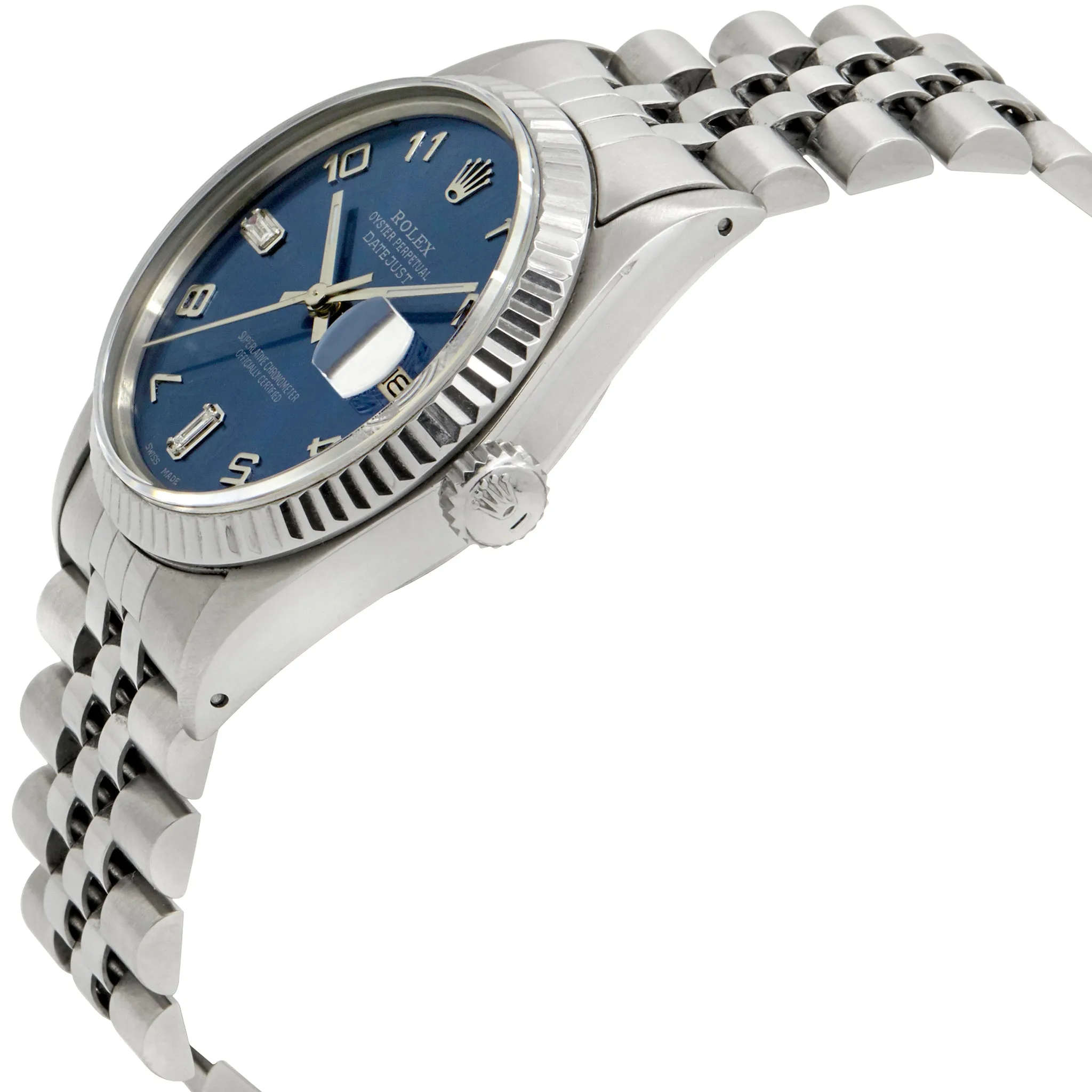 Rolex Datejust 16220 Blue Dial Automatic Watch