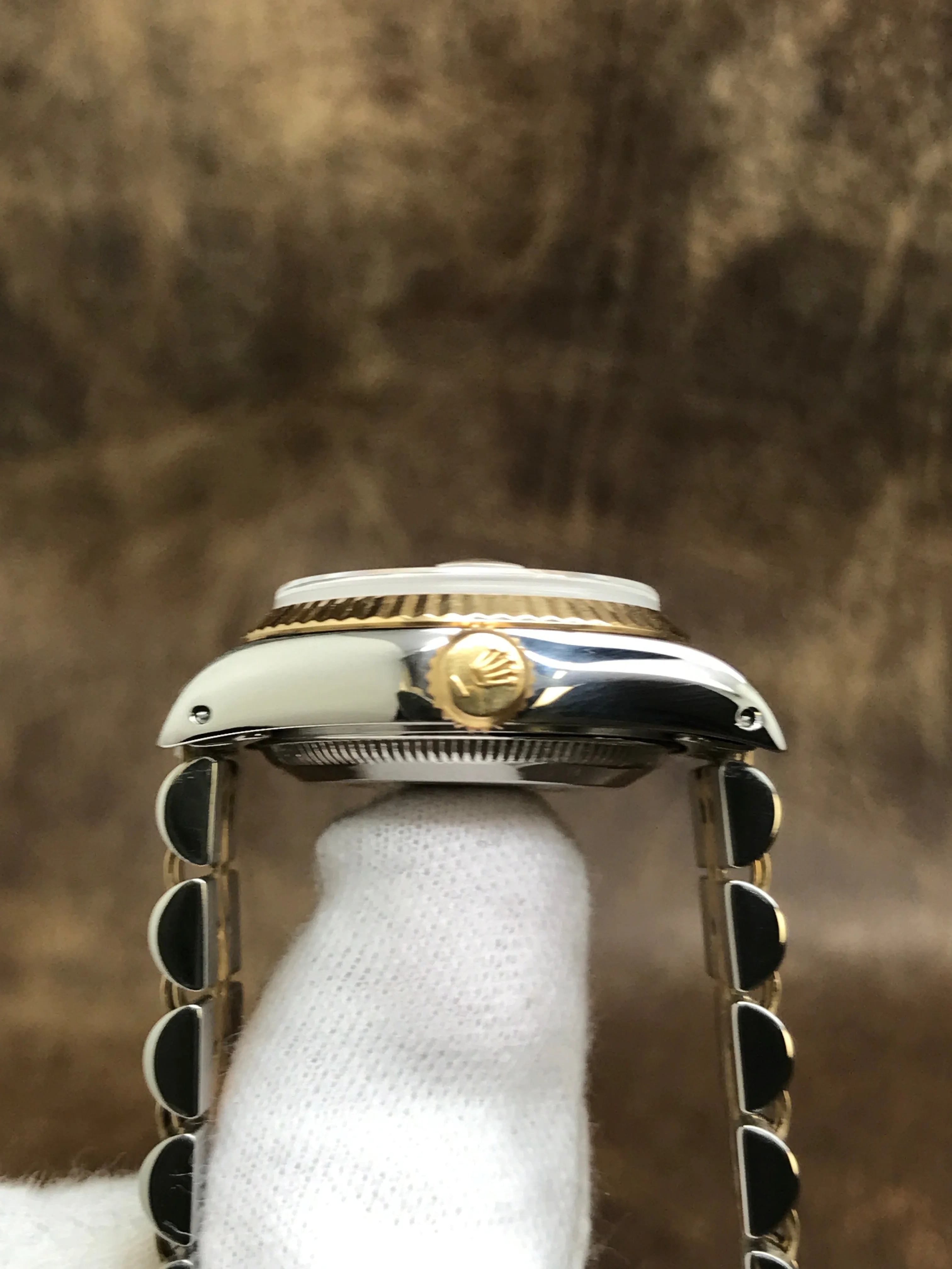 Rolex Datejust 26mm 69173 Champagne Linen Dial Automatic Women's Watch