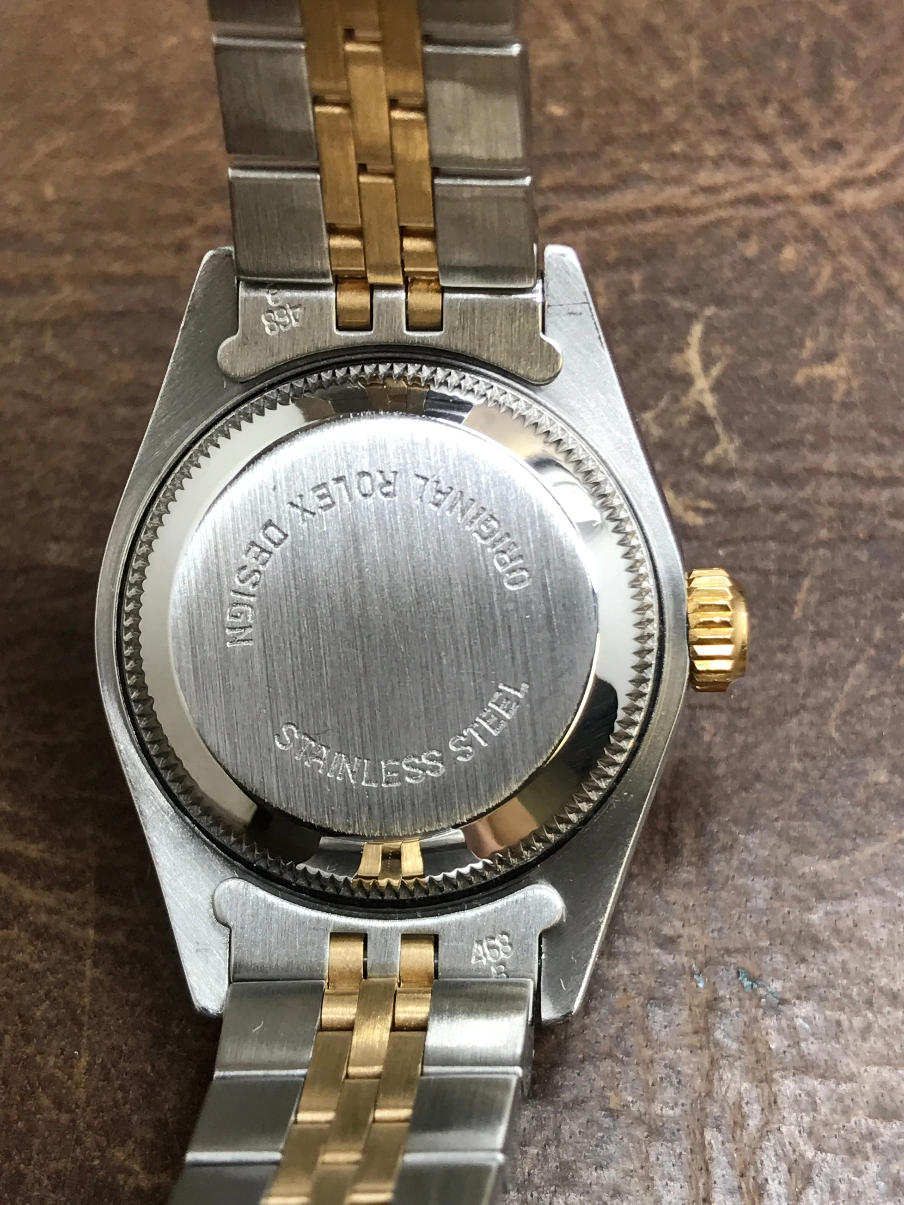 Rolex Datejust 26mm 69173 Champagne Linen Dial Automatic Women's Watch
