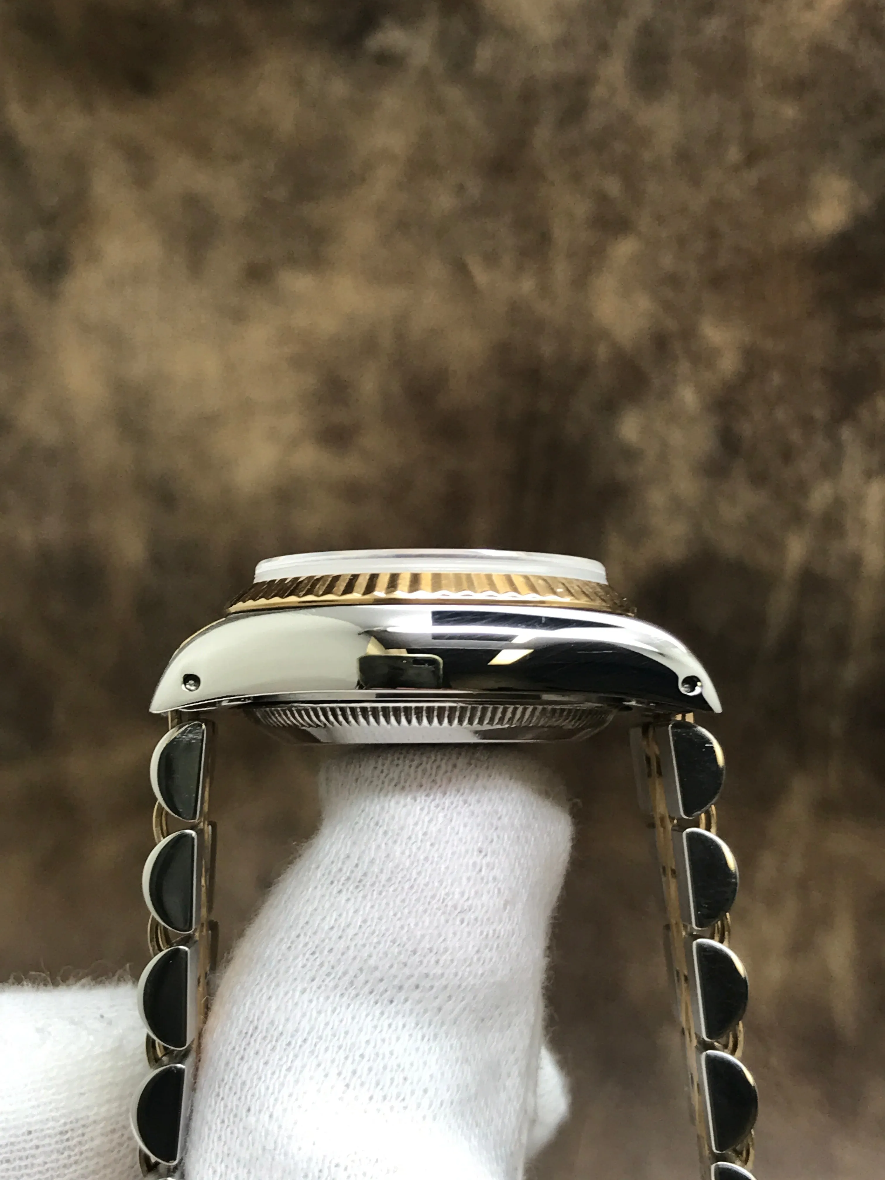 Rolex Datejust 26mm 69173 Champagne Linen Dial Automatic Women's Watch