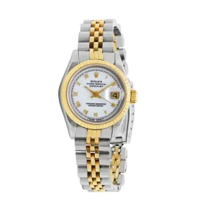 Rolex Datejust 26mm 69173 White Dial Automatic Women's Watch