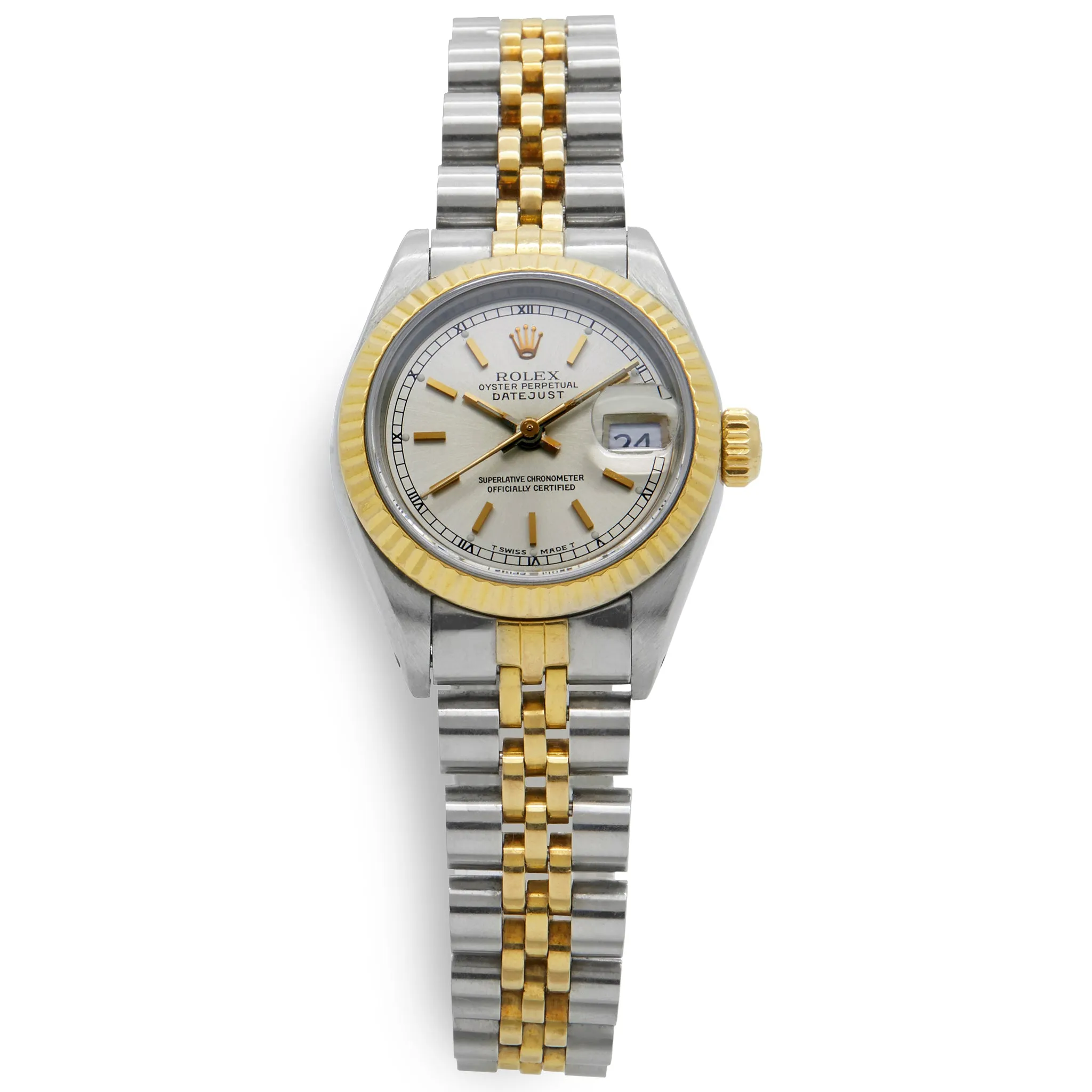 Rolex Datejust 26mm 69173 White Dial Automatic Women's Watch