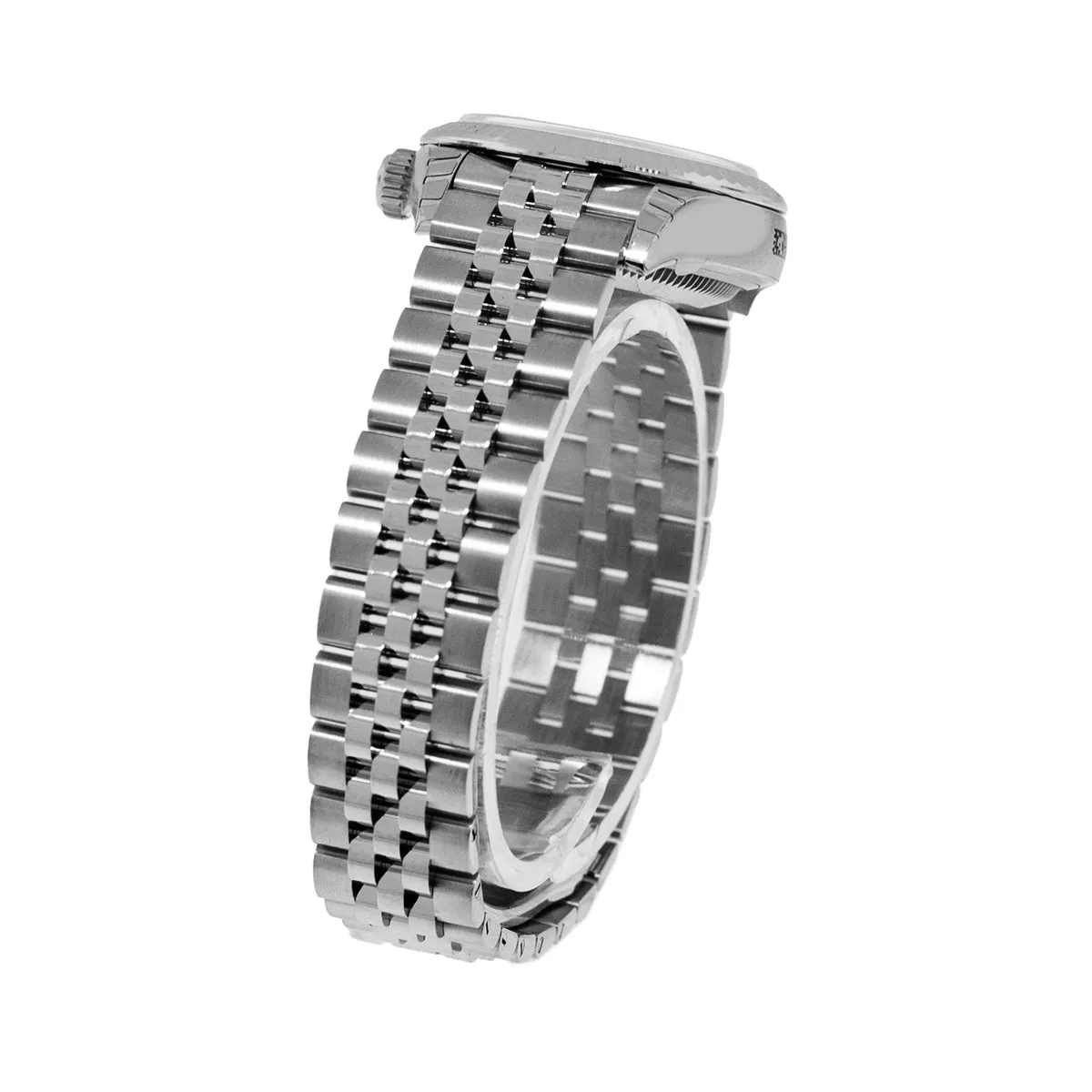 Rolex Datejust 28mm White Gold & Steel Silver Index Dial & Fluted Bezel 279174