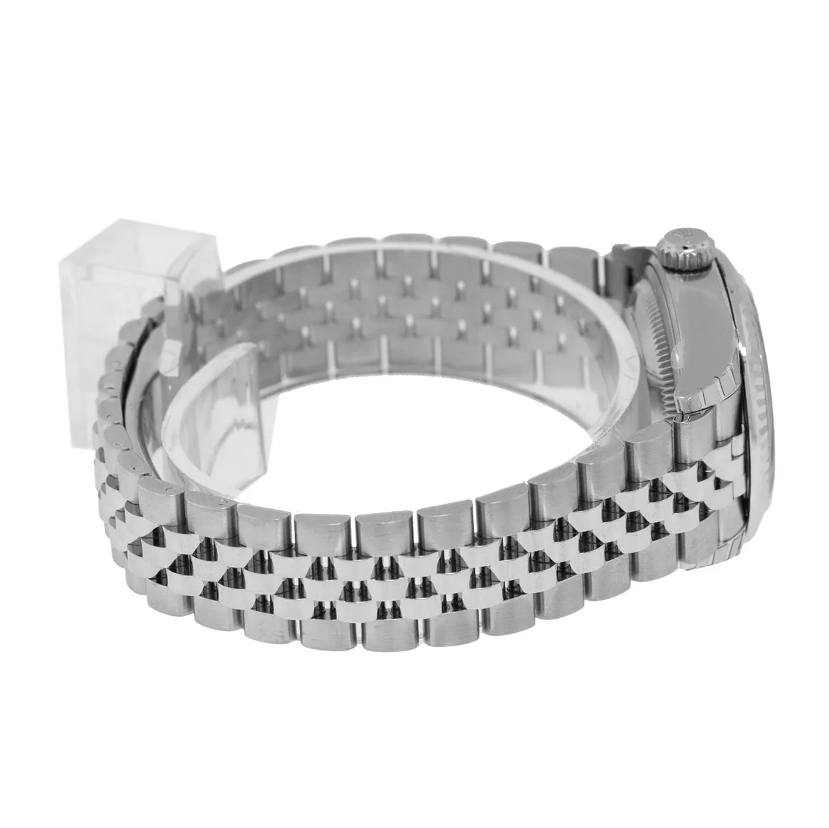 Rolex Datejust 28mm White Gold & Steel Silver Index Dial & Fluted Bezel 279174