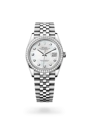 Rolex Datejust 36 in White Rolesor - combination of Oystersteel and white gold, M126284RBR-0011 | Walters & Hogsett