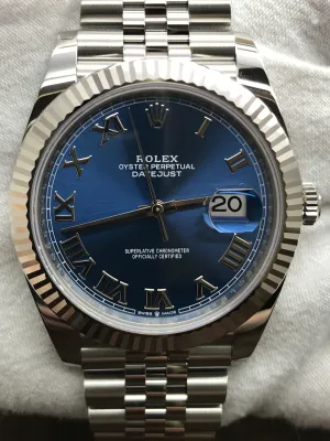 Rolex Datejust 41 Jubilee 126334 Blue Dial Automatic Men's Watch
