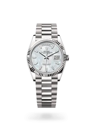Rolex Day-Date 36 in 18 kt white gold, M128239-0065 | Walters & Hogsett
