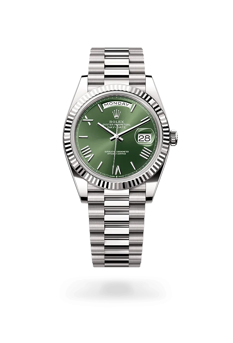Rolex Day-Date 40 in 18 kt white gold, M228239-0033 | Schwanke-Kasten Jewelers