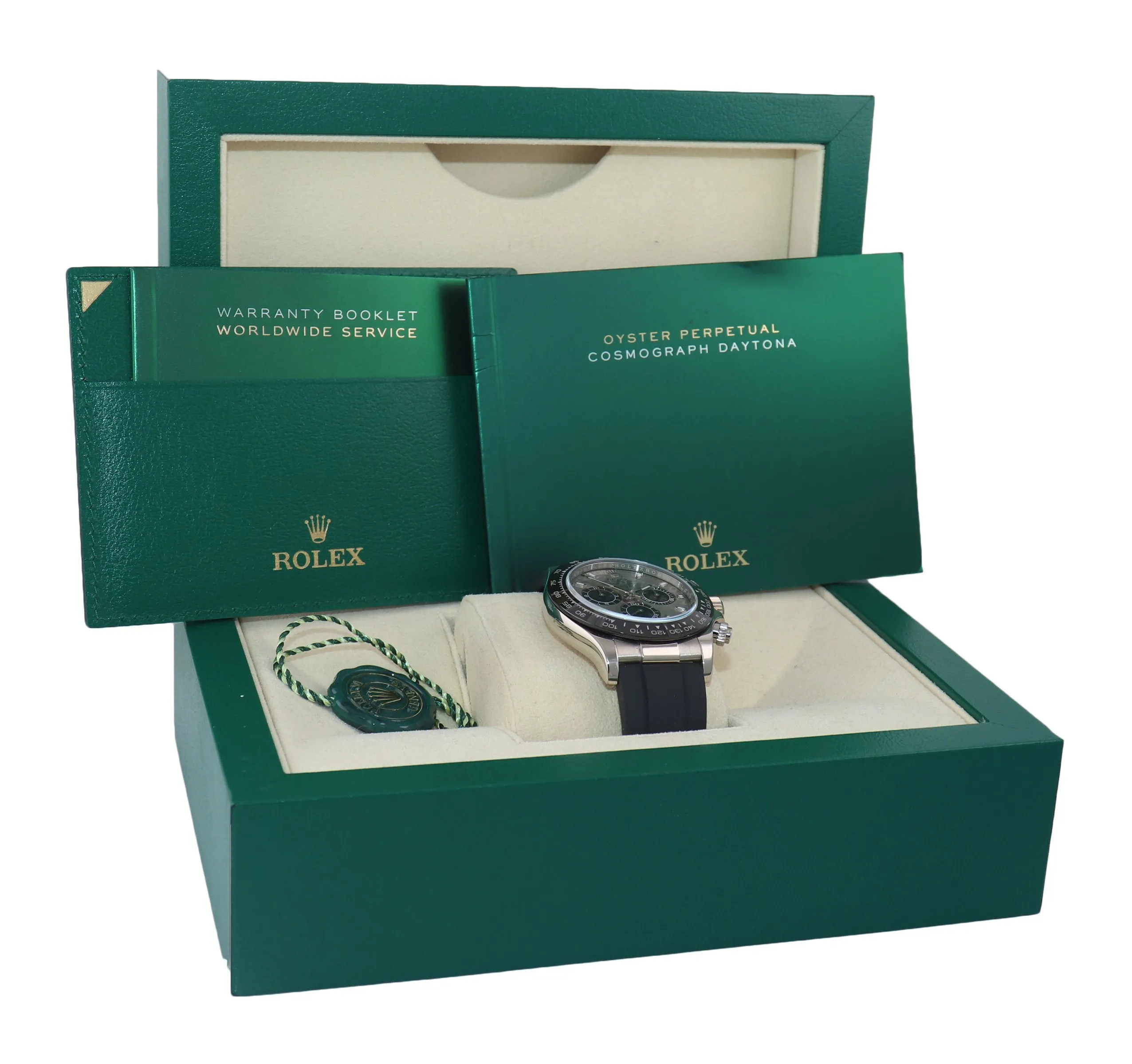 Rolex Daytona Cosmograph 116519LN 18K White Gold Ceramic Silver Watch Box