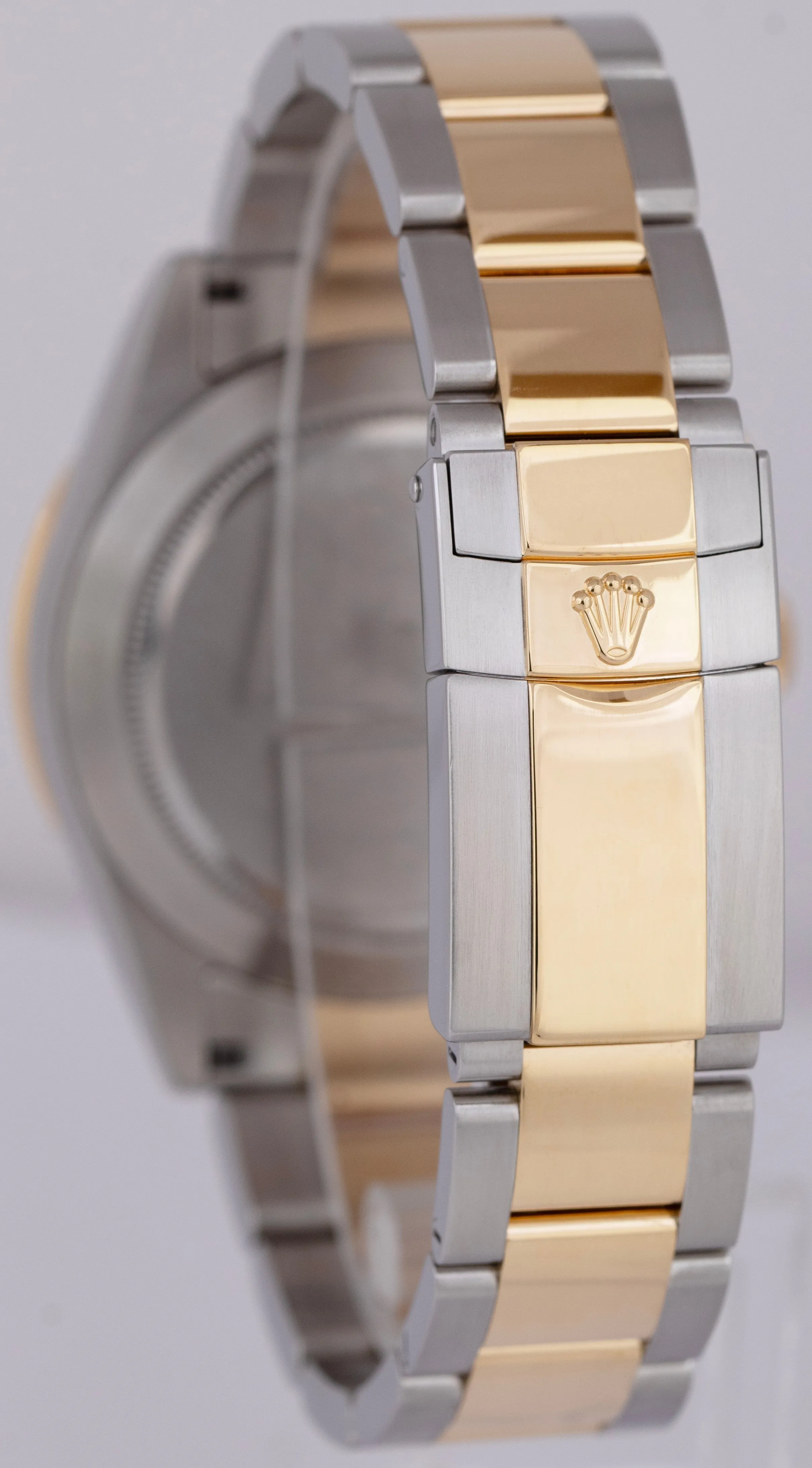 Rolex Daytona Cosmograph PAPERS 40mm SLATE REHAUT Gold Steel Watch 116523 B P