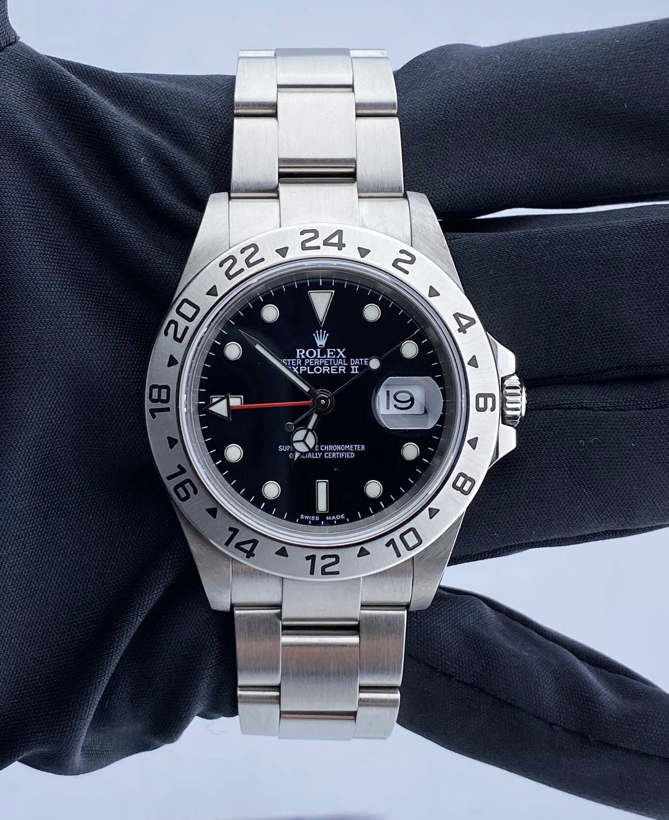Rolex Explorer II 16570 Black Dial Mens Watch Box & Papers