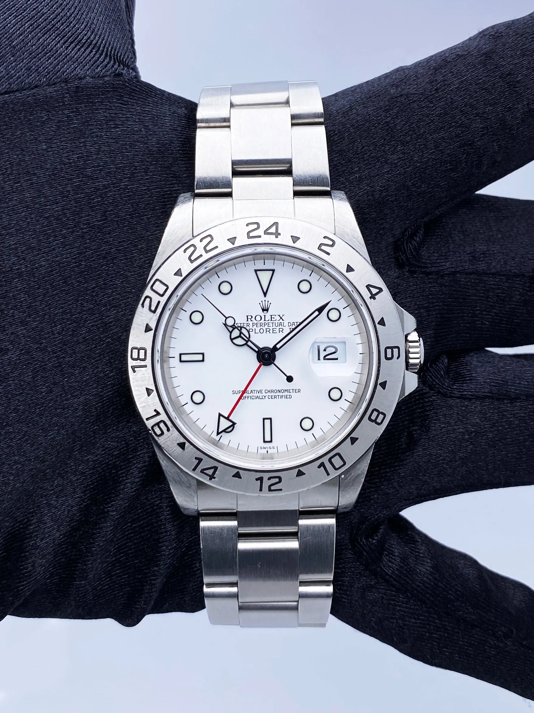 Rolex Explorer II 16570 White Dial Mens Watch Box Papers