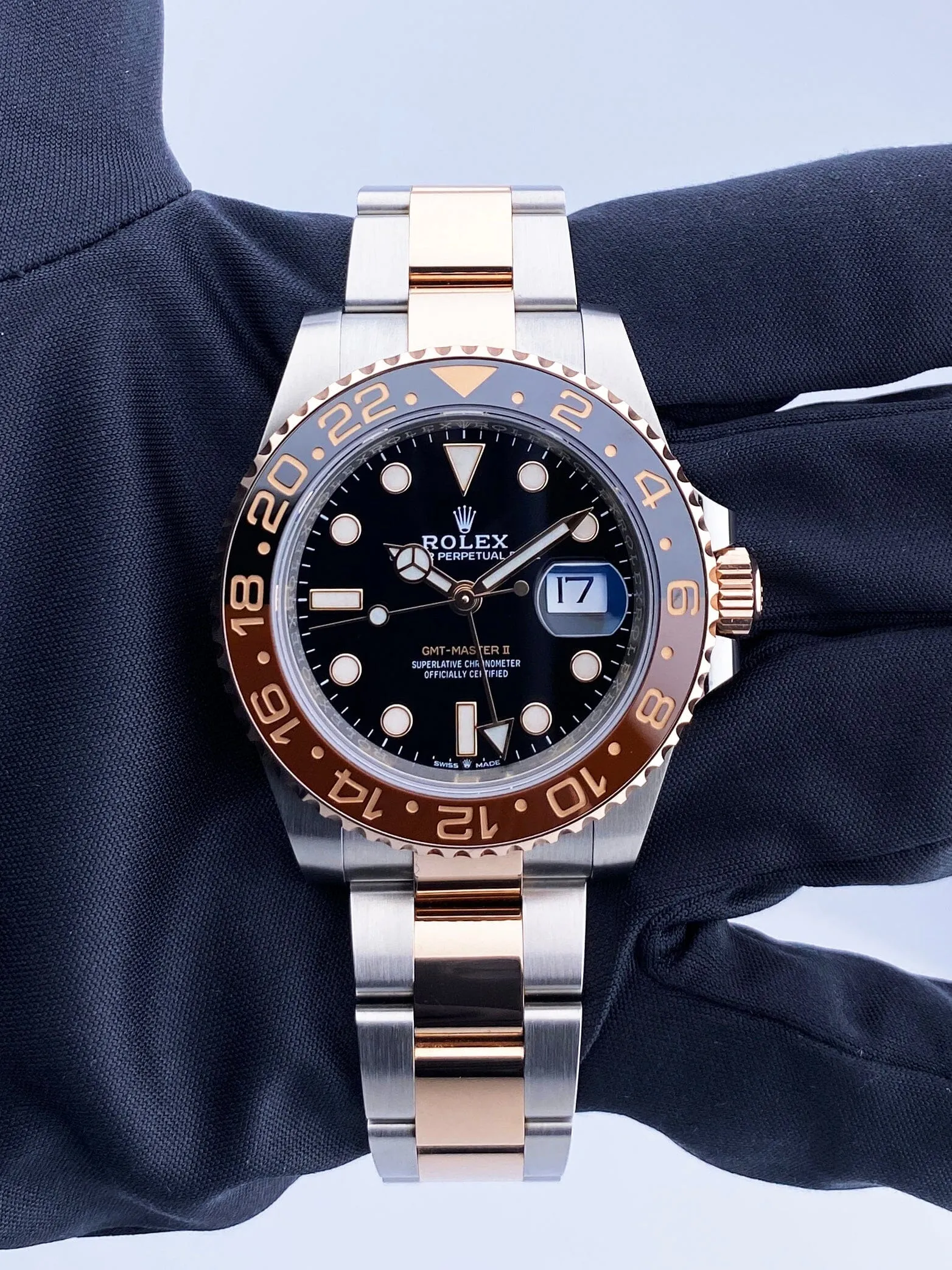 Rolex GMT-Master II 126711CHNR Root Beer Mens Watch Box & Paper