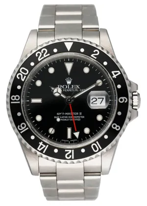 Rolex GMT Master II 16710 Stainless Steel Mens Watch