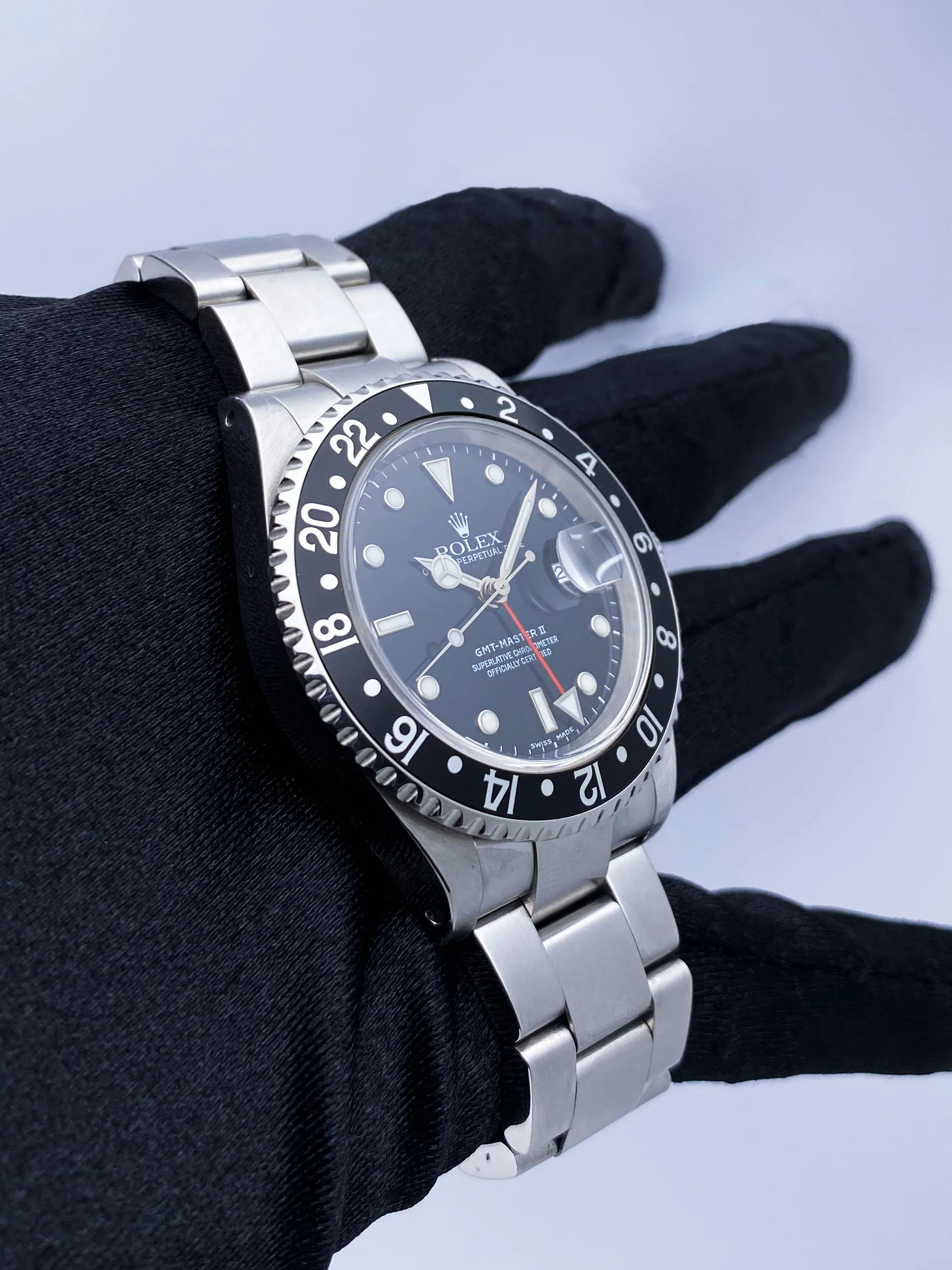 Rolex GMT Master II 16710 Stainless Steel Mens Watch