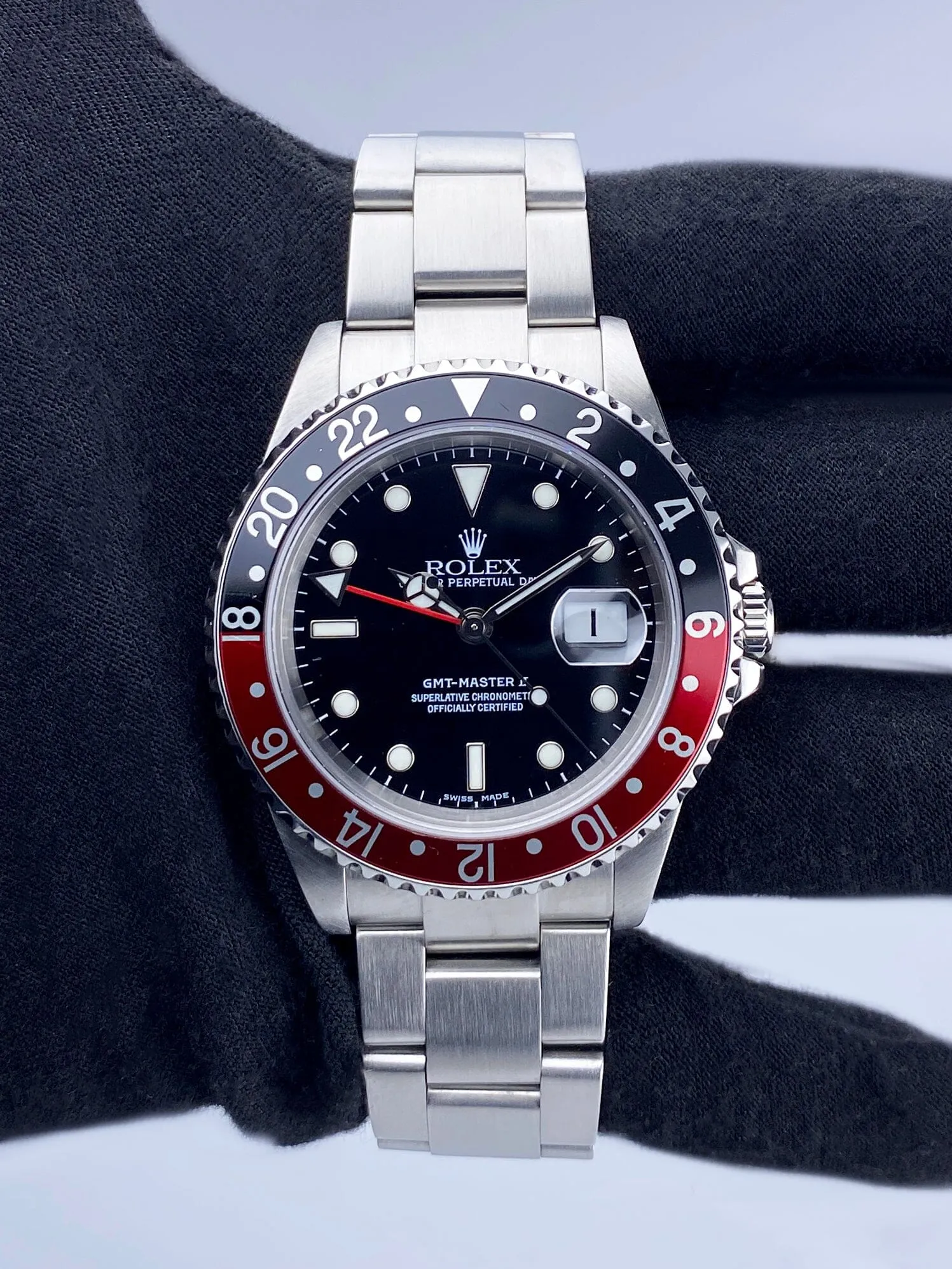 Rolex GMT-Master II 16710T "Coke" Mens Watch Box Papers