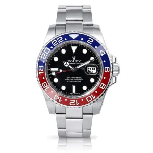 Rolex GMT Master II "Pepsi" White Gold Black Dial 116719 - Pre-Owned