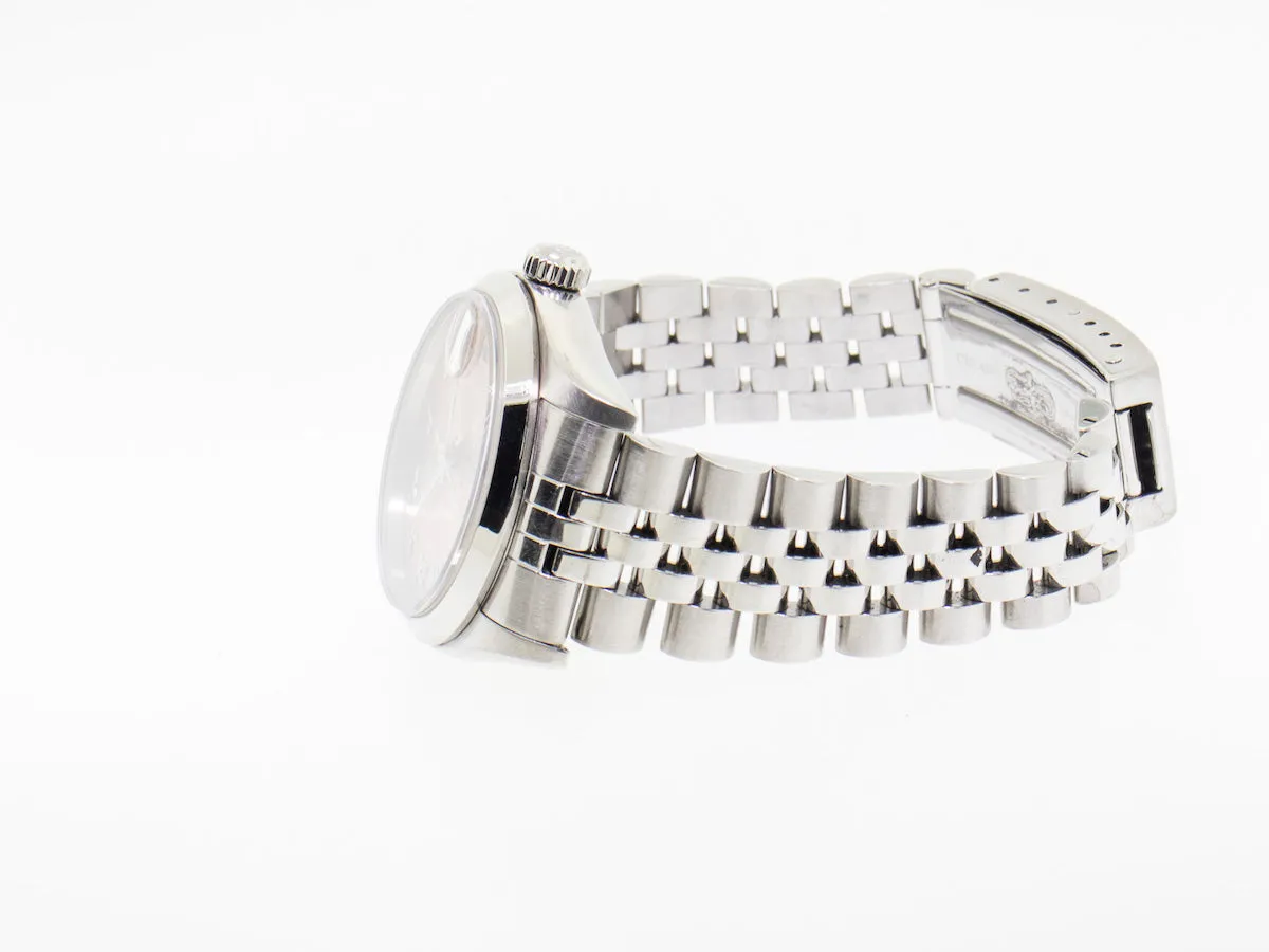 Rolex Lady-Datejust 31mm Stainless Steel Pink Roman Dial & Domed Bezel 68240