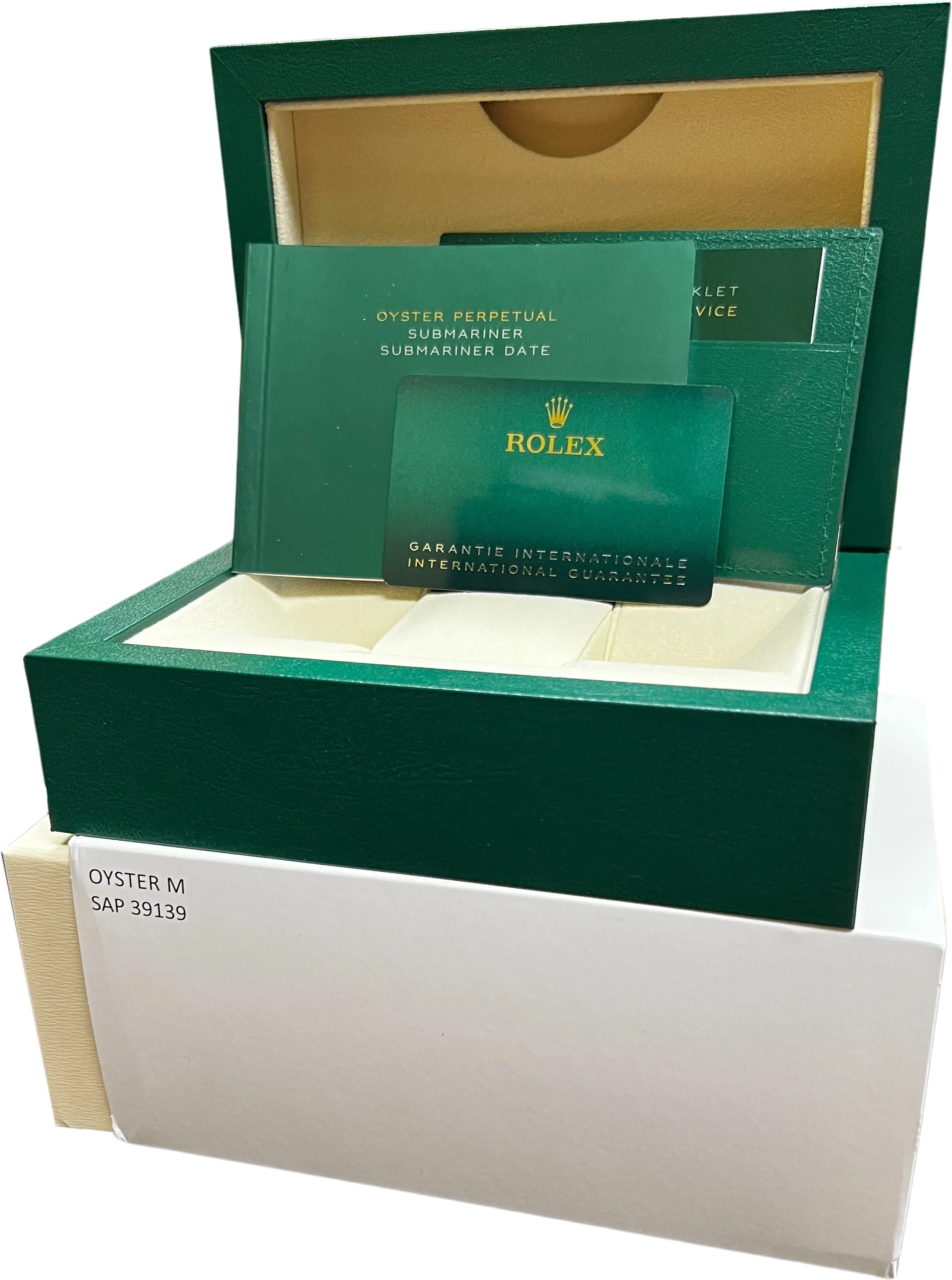 Rolex NEW CARD Submariner 41 Date BLUEBERRY White Gold Blue Watch 126619 LB B P