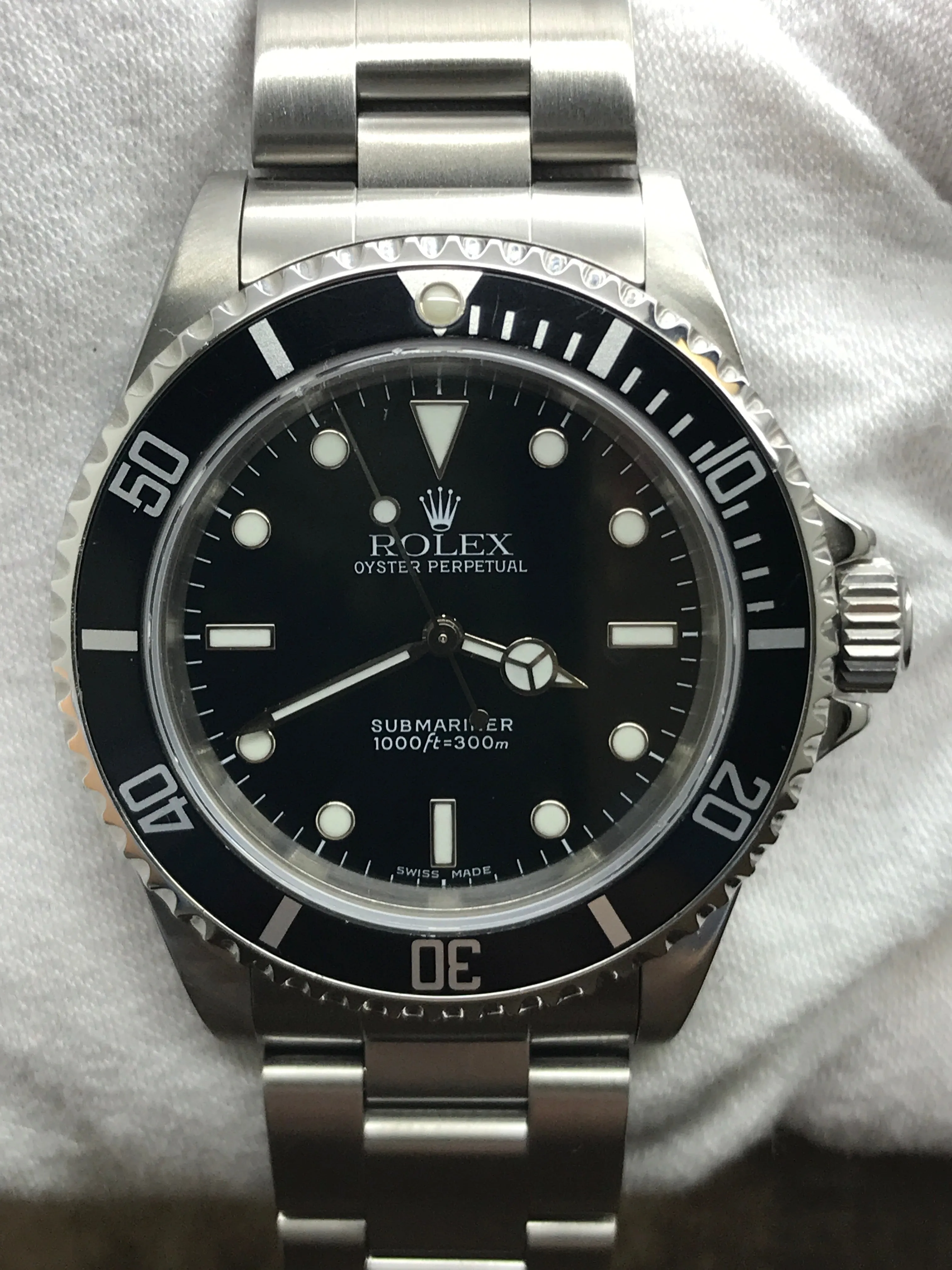 Rolex No Date Submariner 14060M Black Dial Automatic Men's Watch