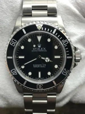 Rolex No Date Submariner 14060M Black Dial Automatic Men's Watch
