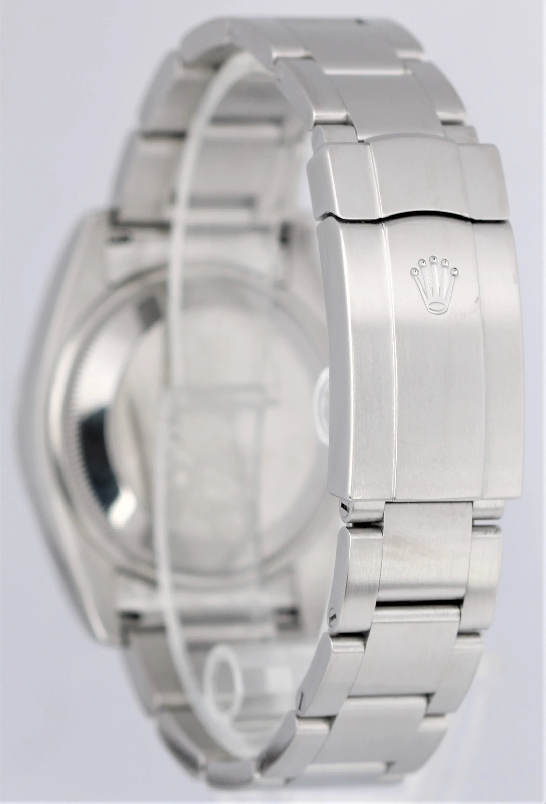 Rolex Oyster Perpetual Stainless White Grape Dial 34mm Automatic 114200 Watch