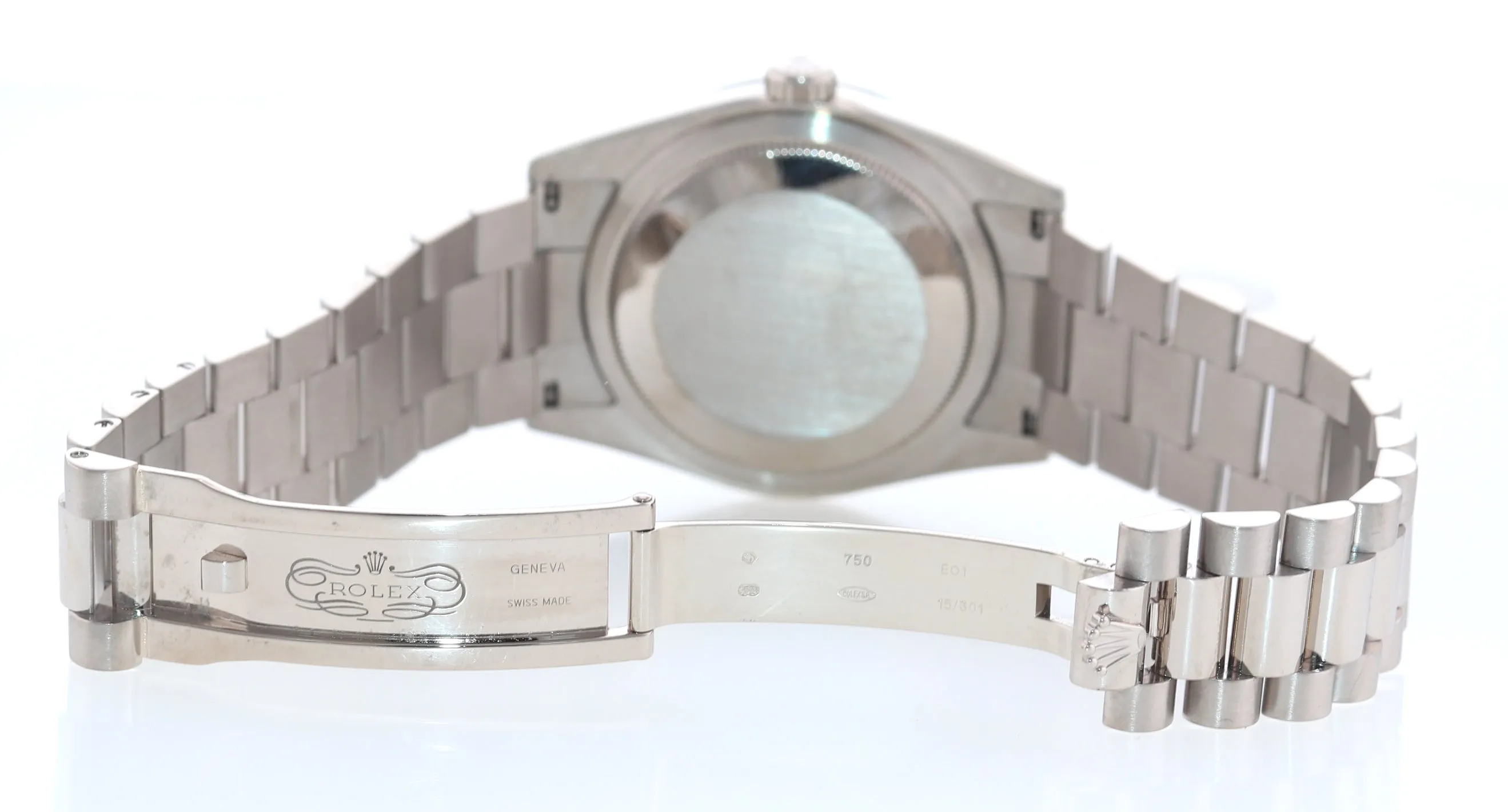Rolex President Blue Diamond 118239 White Gold Watch newest buckle