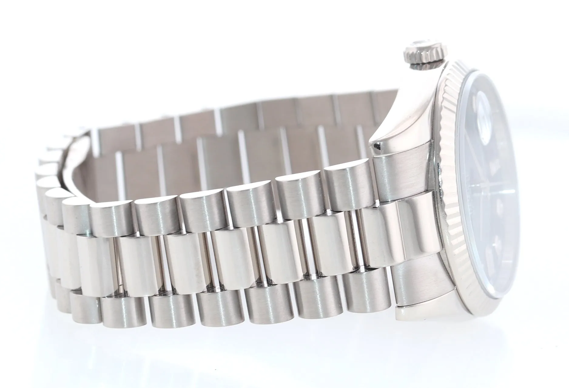 Rolex President Blue Diamond 118239 White Gold Watch newest buckle