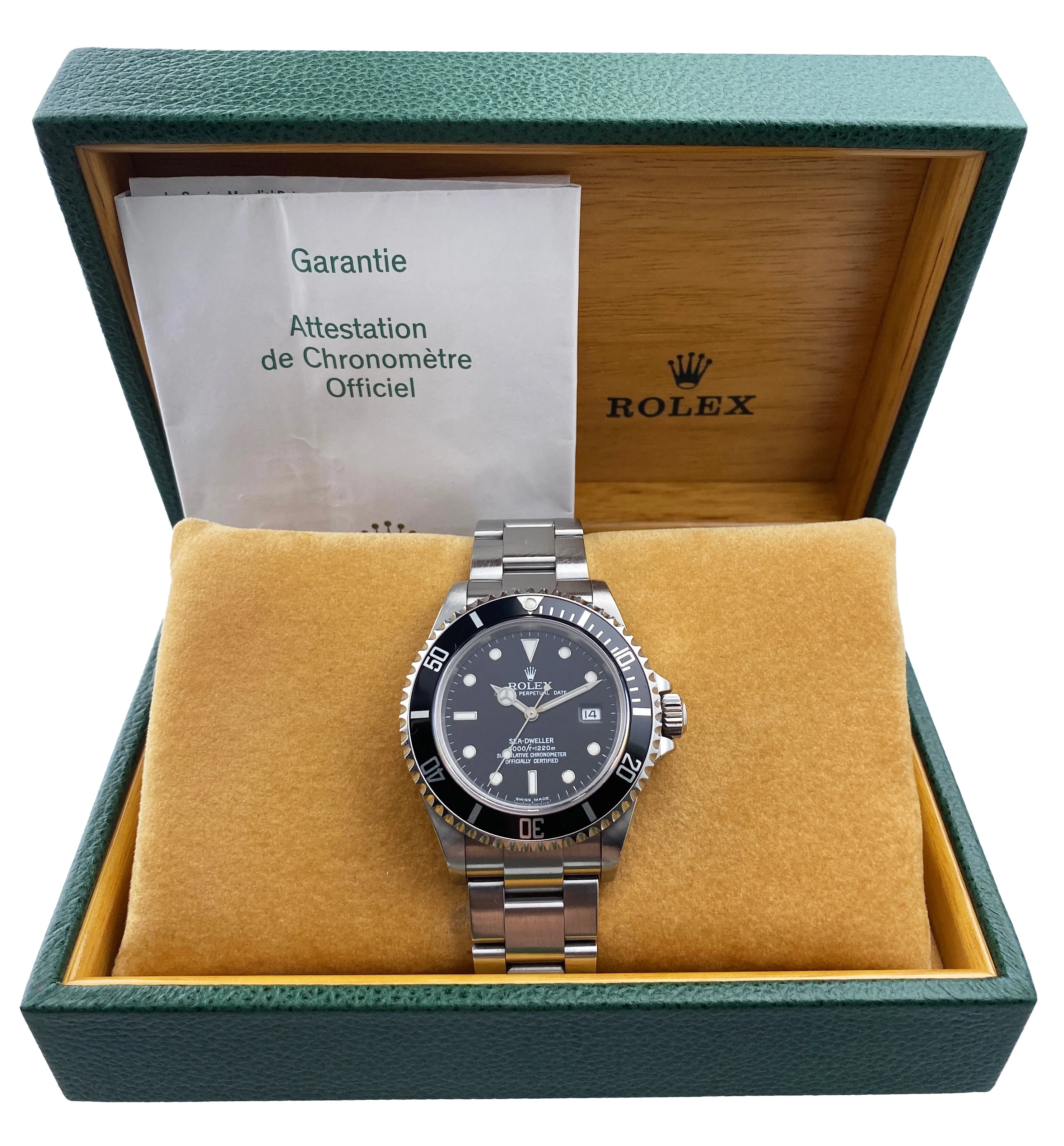 Rolex Sea-Dweller 16600 Mens Watch Box & Papers
