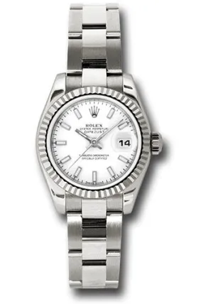 Rolex white gold Datejust model # 179179 wso