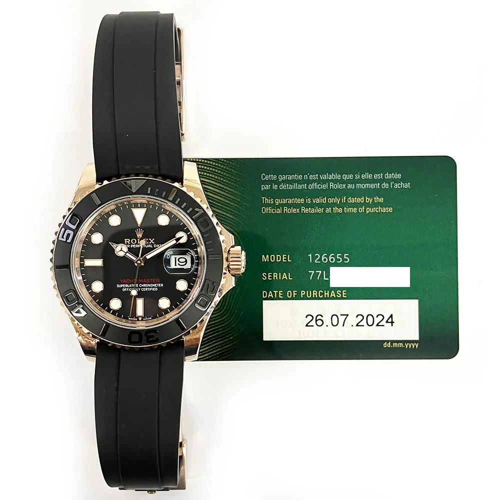 Rolex Yacht Master 126655 Black Dial Jul 2024