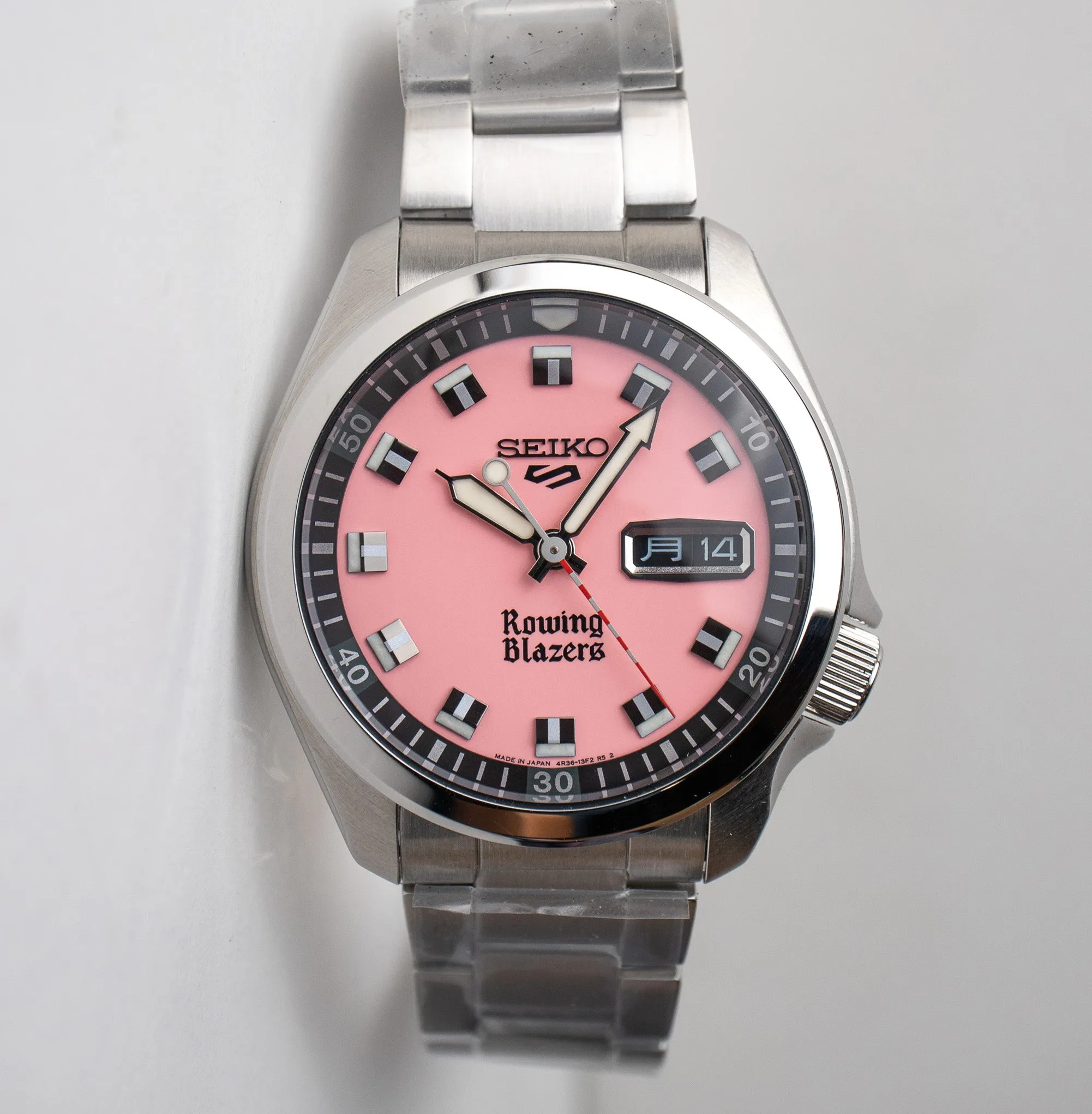 Rowing Blazers X Seiko 5 SRPJ67 Pink