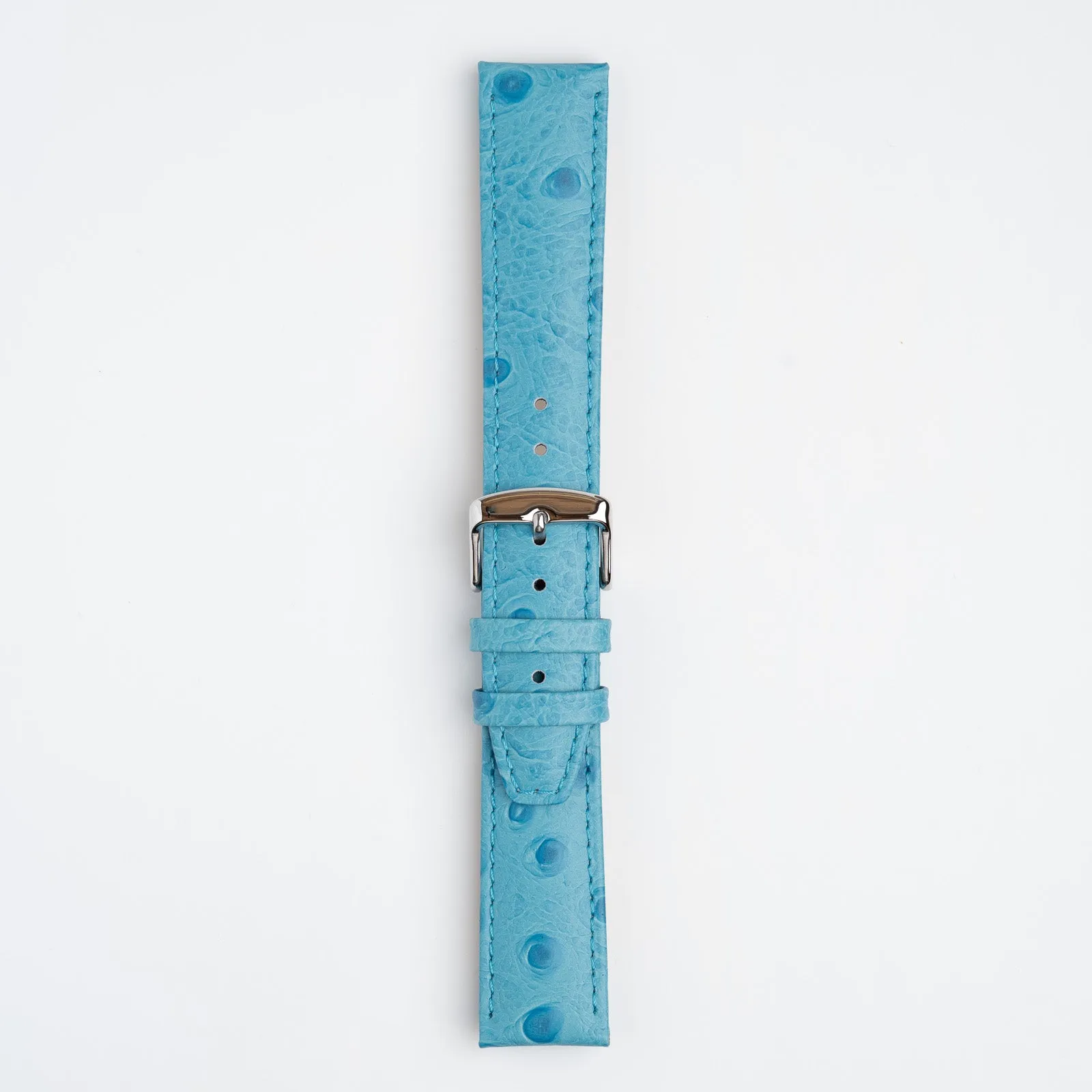 Sandbanks Ostrich Light Blue Watch Strap