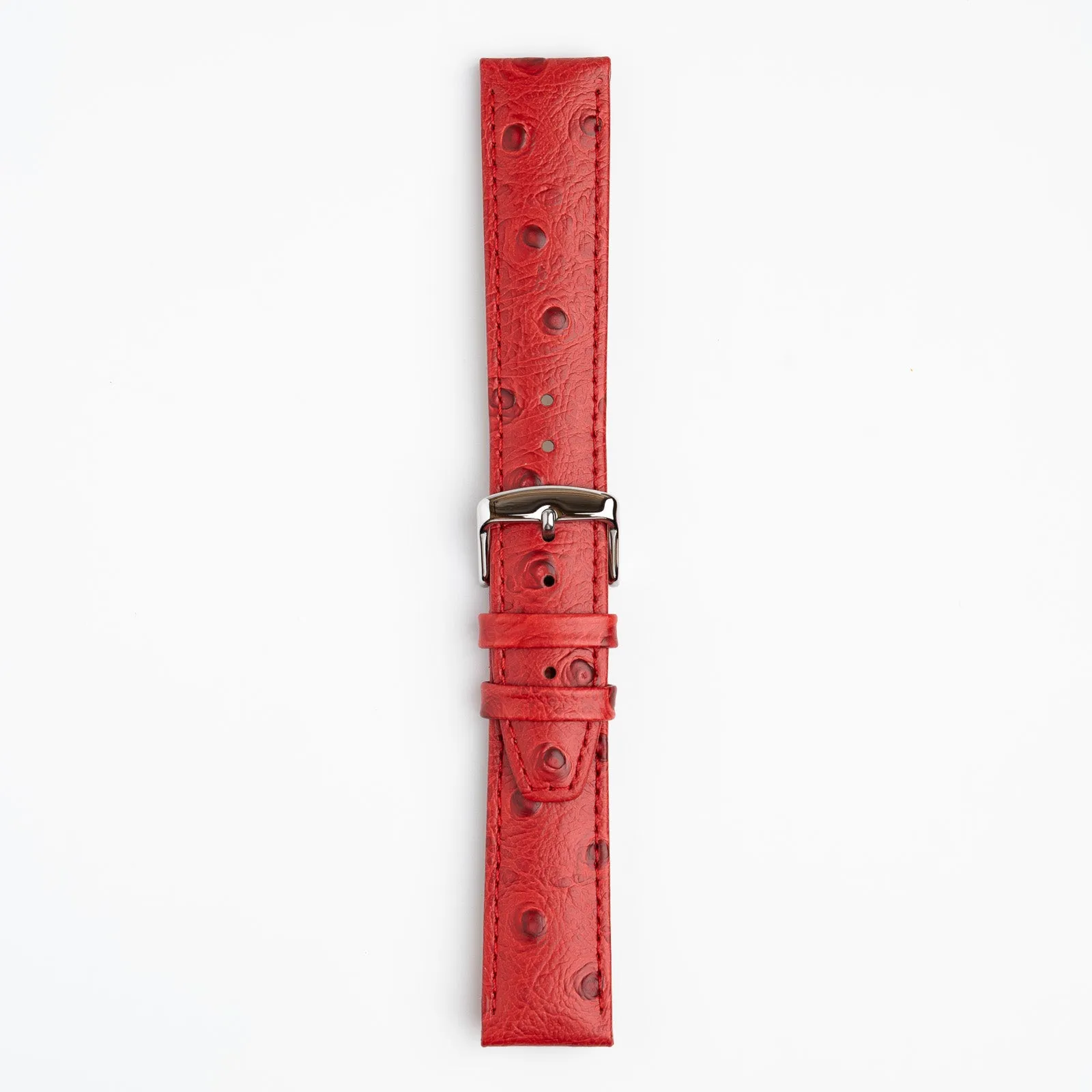 Sandbanks Ostrich Red Watch Strap