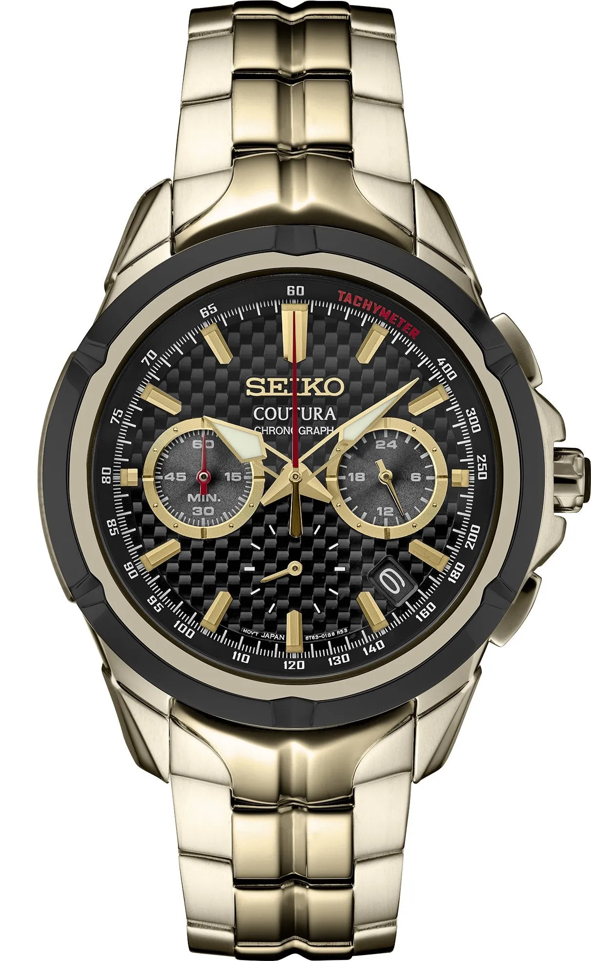 Seiko-Coutura Chronograph Black-Dial Men’s-Watch