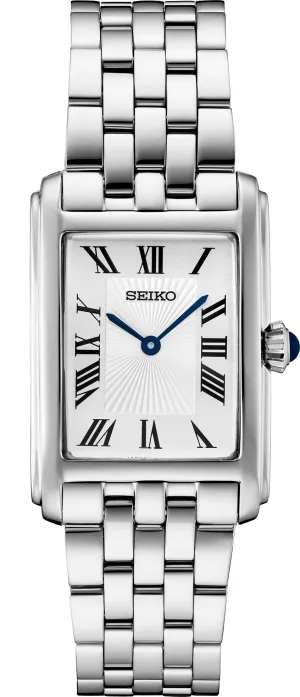 Seiko Essentials Quartz White-Dial Ladies Watch