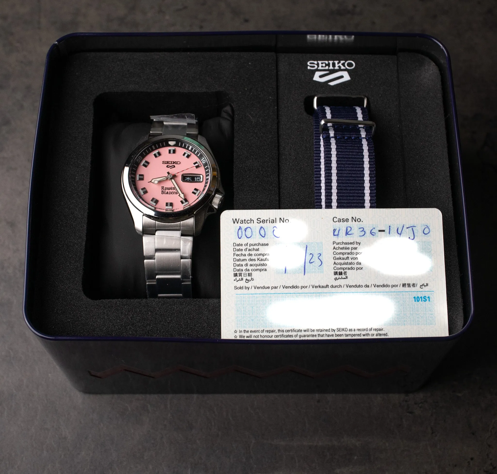 Seiko Rowing Blazers X Seiko 5 Pink
