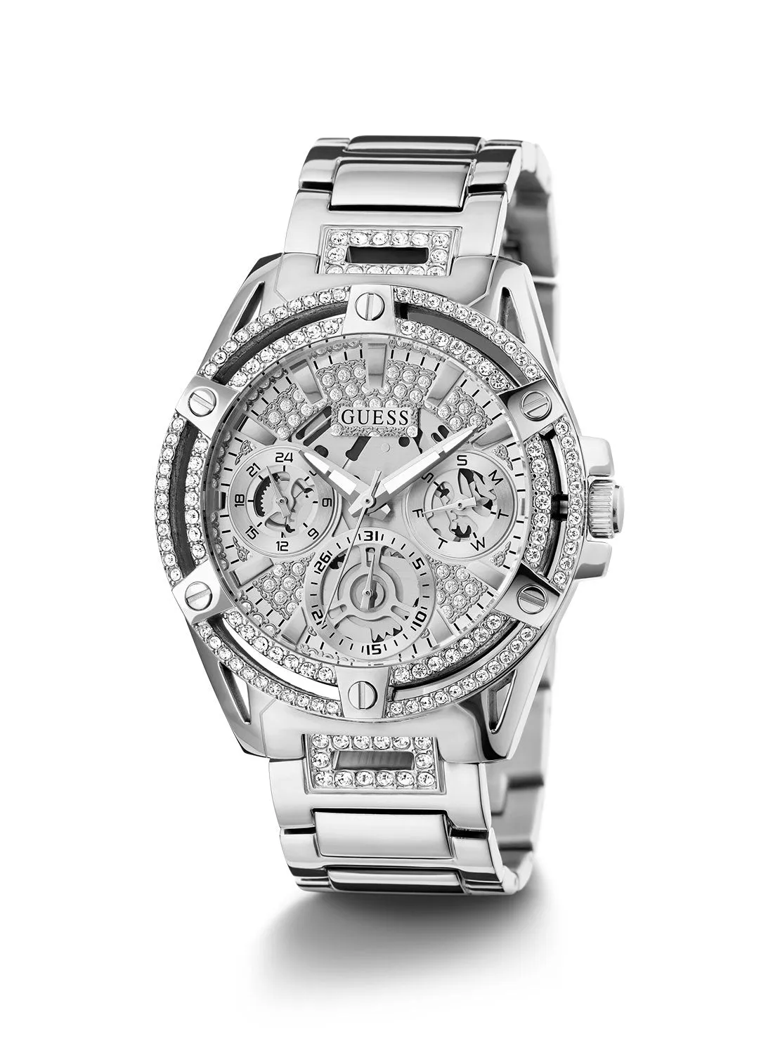 Silver Queen Crystal Watch