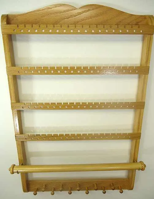 Single Bangle Jewelry Holder Organizer Honey Oak