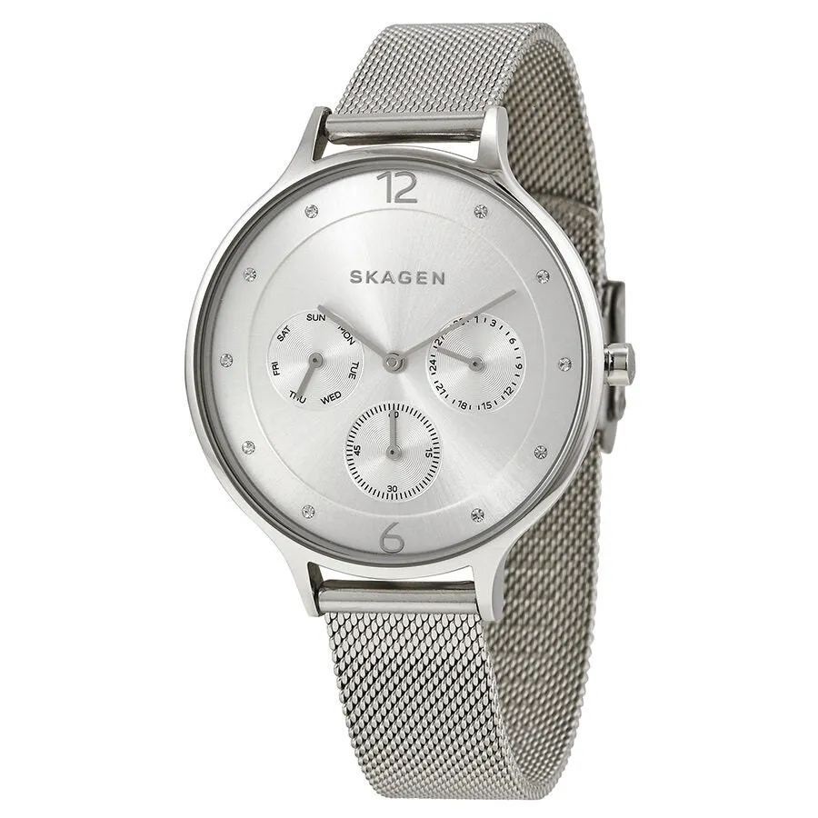 Skagen Anita Multi-Function Silver Dial Stainless Steel Ladies Watch SKW2312