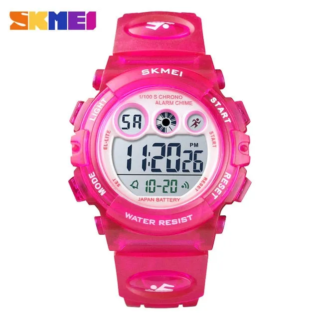 SKMEI Brand Sport Children Watch Luxury Electronic Watch for Kids Children Boys Girls Gifts Waterproof LED Digital Kids Watches