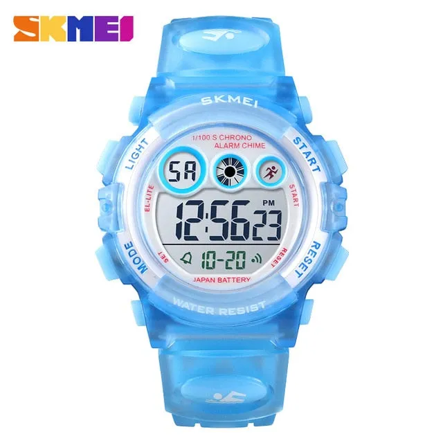 SKMEI Brand Sport Children Watch Luxury Electronic Watch for Kids Children Boys Girls Gifts Waterproof LED Digital Kids Watches