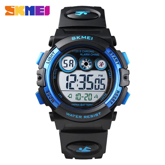 SKMEI Brand Sport Children Watch Luxury Electronic Watch for Kids Children Boys Girls Gifts Waterproof LED Digital Kids Watches
