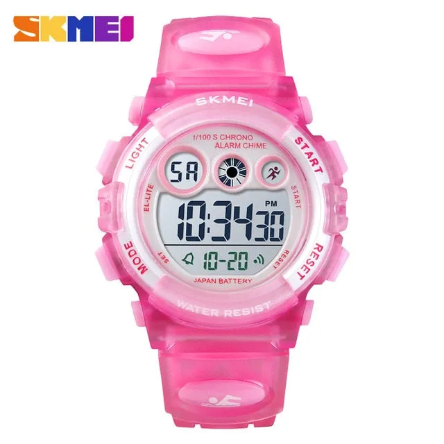 SKMEI Brand Sport Children Watch Luxury Electronic Watch for Kids Children Boys Girls Gifts Waterproof LED Digital Kids Watches