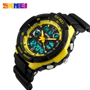 SKMEI Children Sports Watches Fashion LED Quartz Digital Watch Boys Girls Kids 50M Waterproof Wristwatches 1060