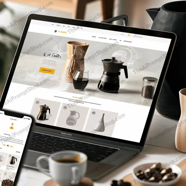 Sleek Modern Product Mockups AI MidJourney Image Prompt, 9234