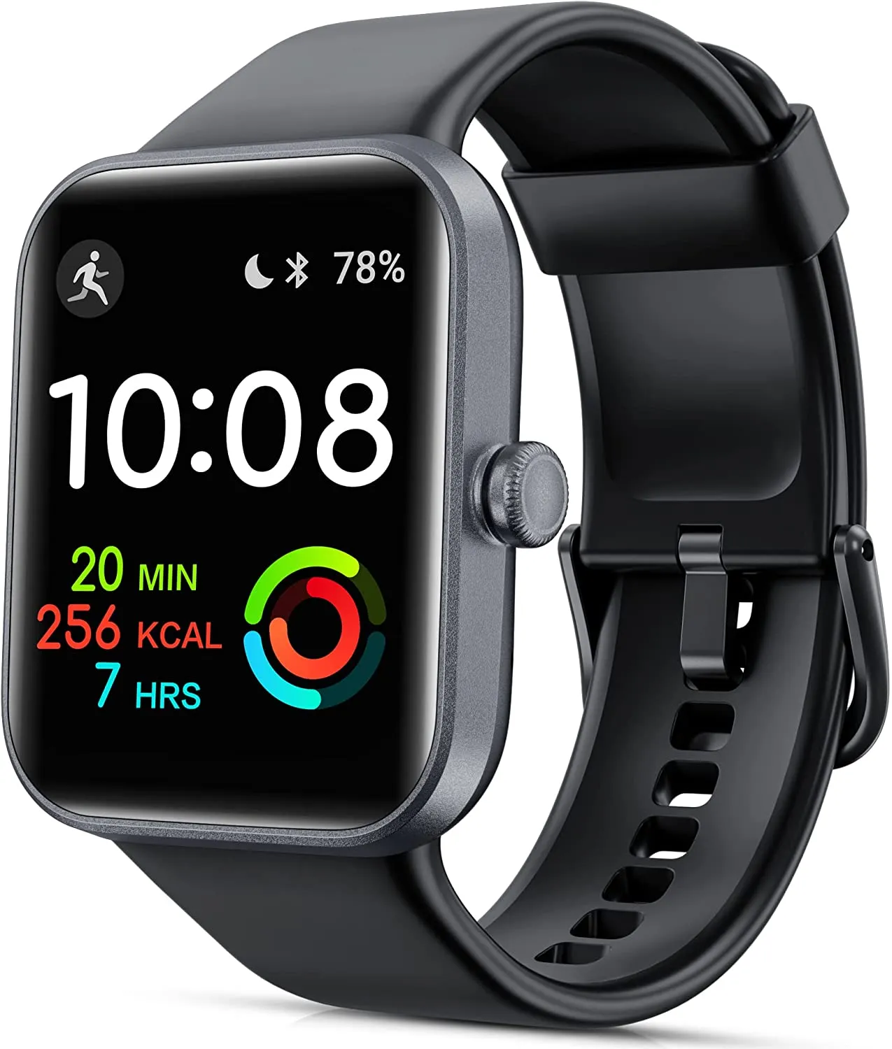 Smart Watch 1.69" DIY Touch Screen Fitness Tracker with Heart Rate Sleep Monitor Activity Tracker 5ATM Waterproof Stopwatch Pedometer 14 Sports Modes Watch for Men Women Compatible with iPhone Android