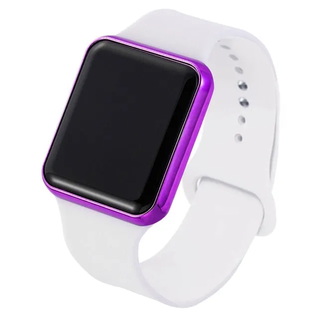 Sport LED Digital Watches Women Men Fashion Casual Electronic Watch Acrylic Band Army Military Wrist Watch Clock Reogio Feminino