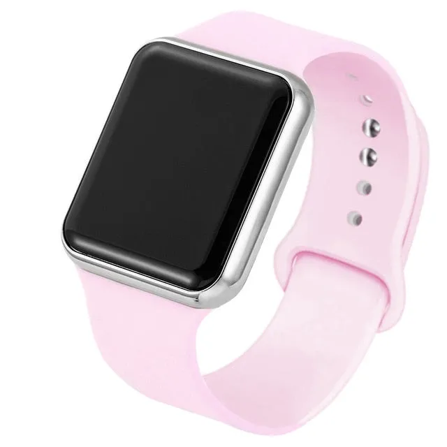 Sport LED Digital Watches Women Men Fashion Casual Electronic Watch Acrylic Band Army Military Wrist Watch Clock Reogio Feminino