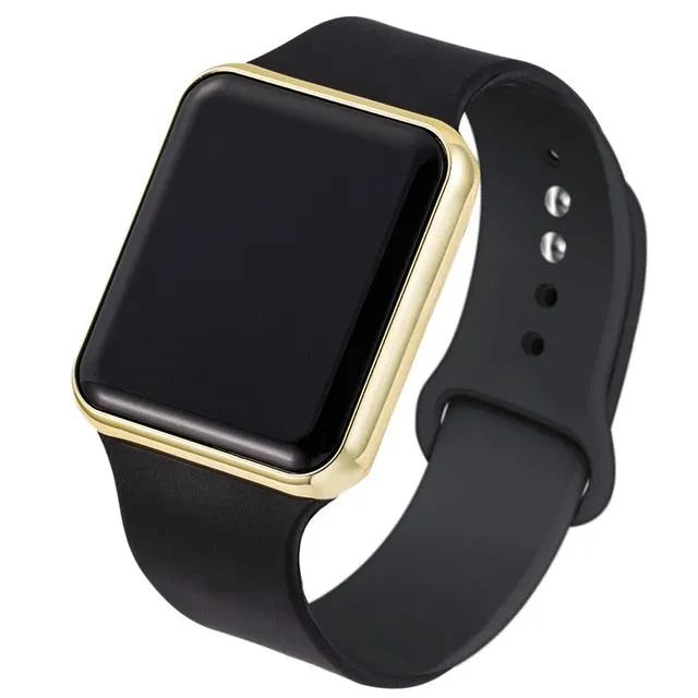 Sport LED Digital Watches Women Men Fashion Casual Electronic Watch Acrylic Band Army Military Wrist Watch Clock Reogio Feminino